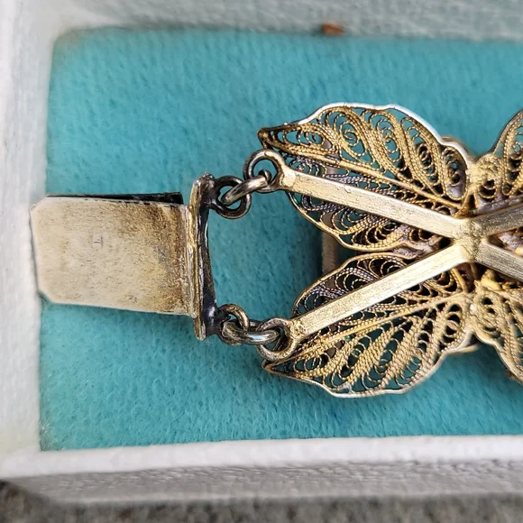 MCM Filigree linked floral rosette bracelet  Spritzer & Fuhrmann - Picture 9 of 16